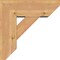 Ekena Millwork Traditional Slat Smooth Bracket w/ Offset Brace, Western Red Cedar, 7 1/2"W x 20"D x 20"H BKT0806X20X20TRA06SWR - alternate 4